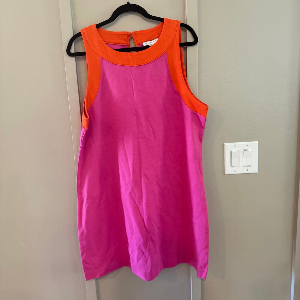 NWT Free Assembly dress Pink Red Sleeveless SZ XXL